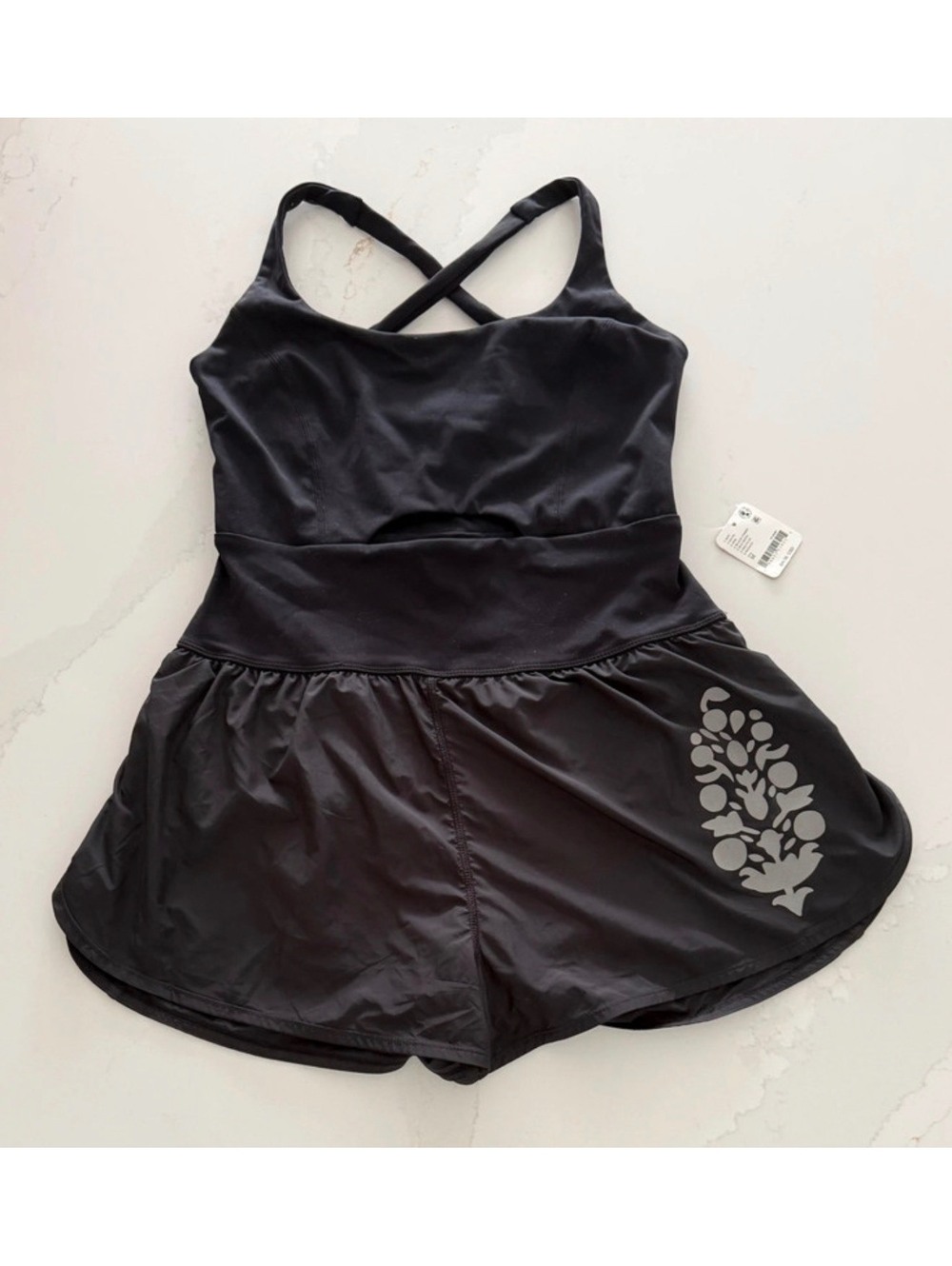 Free People Movement Righteous Runsie Black Sie Medium NWT